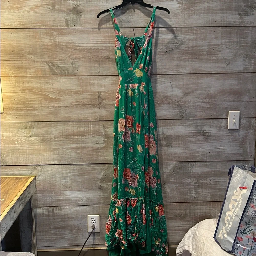 YUMI KIM TRACY Wonderful World Green maxi dress size L - Picture 4 of 14